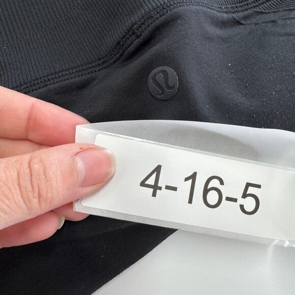 Lululemon Leggings Womens 4 Black Ebb To Street Tight Ribbed Waist - Picture 8 of 12